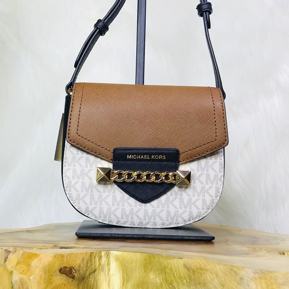 COPY - Michael Kors Karla Small Saddle Crossbody Bag